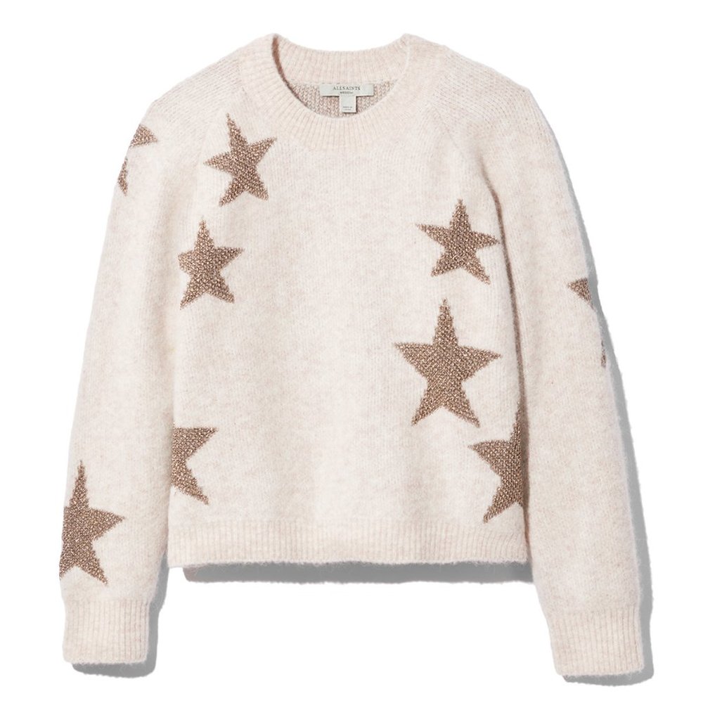 ALLSAINTS Star Print Sweater-NEW